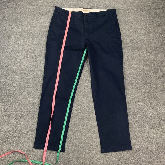 Goodthreads Pants Mens 38 Slim Fit Stretch Cotton Blue Vintage Wash Chino New - Picture 7 of 14